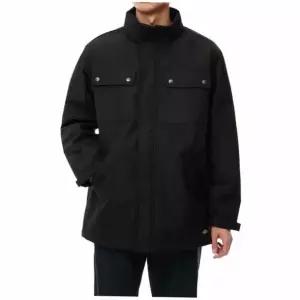 [매장정품] 디키즈 커버 힙 후디드 패디드 믹스 미디어 재킷 Black 2976908