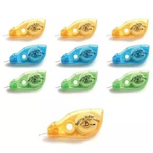 프롬 스프링팁 수정테이프CT-005(색상랜덤) 10개액 화이트 용품 테이프 학생 학생용 용테이프 수험생