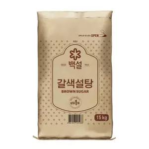백설 갈색 설탕 15kg