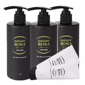 네이처로사 은은한향 주름개선 남성화장품 올인원 미백 기능성 대용량 화장품 휴대용 2개 300ml 3개 50ml