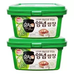 해표 순창궁 양념 쌈장 1kg x 2개