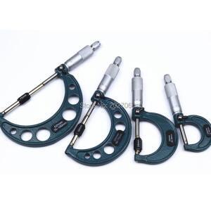 0.01mm 0-25mm/25-50mm/50-75mm/75-100mm/100-125mm/125-150mm 외부 마이크로미터 래칫 스톱 금속 게이지