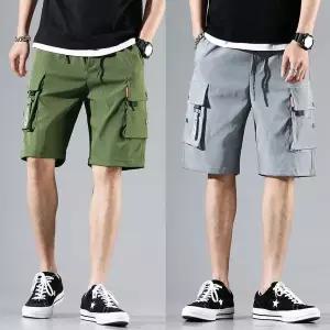 [하프클럽/]남성 밀리터리 스타일 밴딩 카고 팬츠 ON-PTH-QWFN3OQE