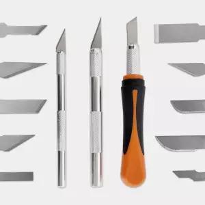 TACTIX 공예나이프 키트16P 263017 공예칼 조각도