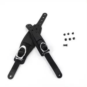 다양한 경우에 사용할 수 있는 조절 가능한 스키 스트랩 바인딩 부착물(라쳇 텅 래더 포함 신발끈 고정용)