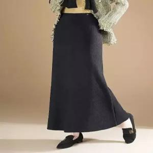 치마 롱 모직 겨울 정장 기모 여성패션 머메이드 DL4