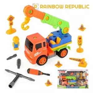 조립 중장비 크레인 트럭 세트작동완구 장난감 자동차 미니카 어린이