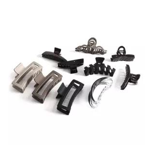 집게핀 헤어 올림머리 반묶음 심플 대형 10p 가을 예쁜 꼬임 집게 감성 유광