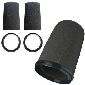 [미국배송] 슈어 SM7B SM7A SM7DB MV7 마이크 필터 윈드스크린 교체용 라임카와 커버 및 고정 링 - 2팩