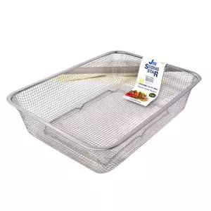 사각바구니(특대B)야채채반 채소 주방 다용도 망바구니 스텐 스테인레스 과일