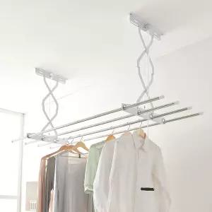 천장 빨래건조대 2단 125cm 베란다 천정형 건조대봉