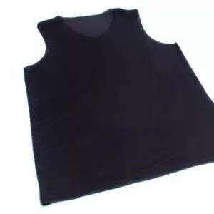 V넥 심리스 이너나시 블랙 95 무봉제 기능성 스판