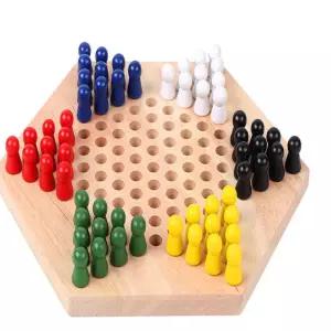 게임세트 나무 체스 보드 키즈 할마 체커 전략다이아몬드 차이니즈 동양 색게임