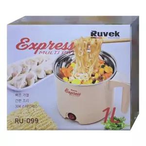 루베크 익스프레스 1L 멀티포트 전기냄비 라면쿠커 주방용 조리용 요리용