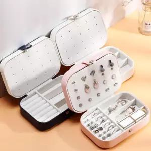 2단 보석 상자주얼리케이스 쥬케이스 보관 귀걸이함 목걸이함 2단함 주함 쥬함