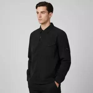 씨피컴퍼니 26SS 블랙 크롬-R 집업 오버 셔츠 RSCMOS710A 005904G 999