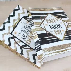 생일선물 쇼핑백(대) x12개 종이 가방봉투 어린이집 포장 종이백 용가방