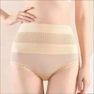 여자 거들팬티 니퍼 허리 뱃살 보정 시스루 여름 메쉬팬티