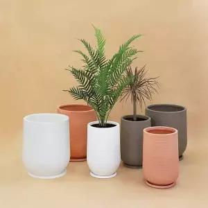 맥시라인 플라스틱 대형화분 무게 이동 심기 물받이