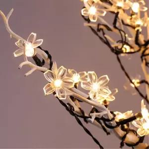 비타리토 태양광 LED 20구 플라워 웜색 전구 트리장식야외조명등 무드등 루프탑 캠핑줄 이벤트 정원등 충전