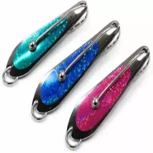 3팩 소금물 트롤링 스푼 3 돌고래 참치 도라도 스페인 고등어 농어와 킹 낚시 미끼 근해 및 빅 게임