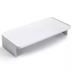 시스맥스 모니터받침대 화이트 키보드 수납 선반거치대 노트북 컴퓨터 데스크함책상정리함 모니터대