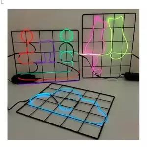 네온 사인 와이어 세트 5인용과학교구 사인셋 사인무드등 사인등 사인조명 사인램프 상자 만들기