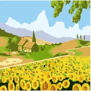 하모니아트 DIY 유화그리기 세트 20x20 해바라기 마을페인팅재료 그림취미 그리기 DIY명화그리기 DIY키트