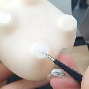 실리콘 원형 소음방지 패드 스티커 1cm 투명 스티커 소음방지