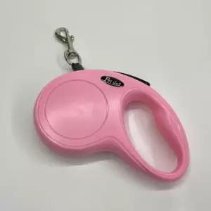 강아지 산책 자동 리드줄 핑크 5m 가벼운 산책줄 리드줄 개줄 강아지