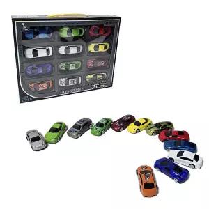 파워메탈 레이싱 미니카 12종 1:64세트 선물 어린이 조카 자동차 작동 남아