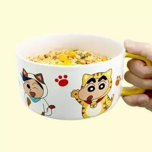 짱구는 못말려 세라믹 라면기 냥냥 1P 씨리얼 그릇 도자기면기
