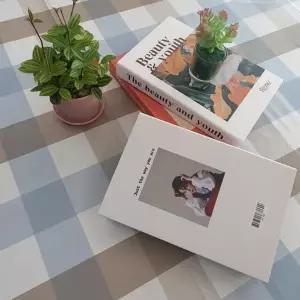 PVC 방수 테이블보 6인용 체크믹스 용 방수 식탁보 테이블보