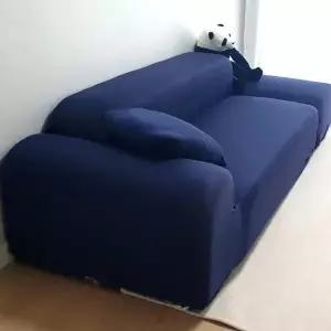 3인용 쇼파 리폼 천갈이 커버 다크블루 쇼파 커버 패드 소파 3인용