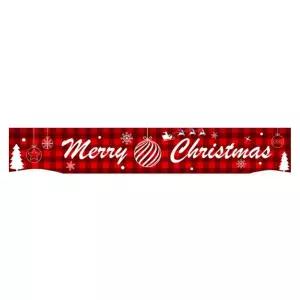 크리스마스 초대형 체크성탄 파티 데코연말현수막 레터링 장식품