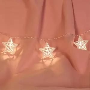 비타리토 LED USB 10구 화이트별 줄전구 트리장식별 캠핑 감성 조명 크리스마스소품 크리스마스벽 릴레이