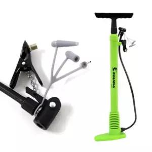 자전거 스탠딩 펌프 던롭 슈레더 타이어 공기 주입에어 간편 휴대용 바람 튜브 에어