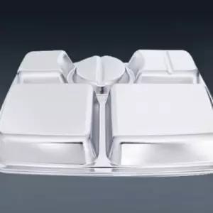 학교 회사 스텐락 스테인레스 5찬 사각 식판 배식 가정용 다이어트 어린이 전자레인지 급식 아기 이유식 성