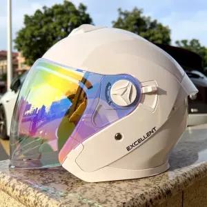 티오스 인증 오토바이 헬멧 남녀공용 사계절 반모터사이클 안전모