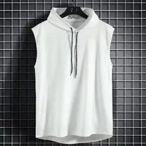 남성 쿨원단 후드 민소매 티셔츠 ON-TS5-QWFN3BP3