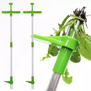 쿨로하 원터치 잡초 제거기 스탠드형 뿌리 뽑기가정용기 농업용기 텃밭농기구 주말농장 호미 예초기 풀제거