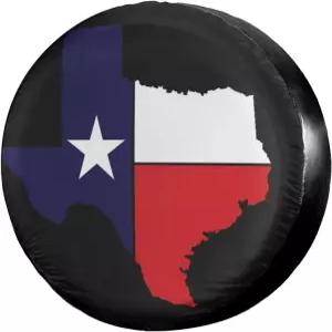 포루이데아 텍사스 플래그 스페어 타이어 커버 방진 휠 트레일러 RV SUV 및 많은 차량 14 15 16 17인치