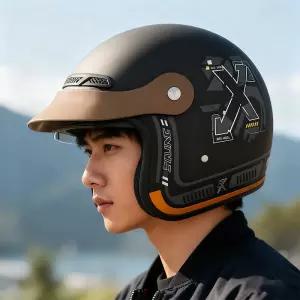 티오스 전동 오토바이 헬멧 남녀공용 사계절용 보온 안전모