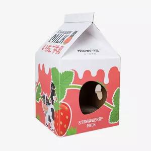 OH 탁펫 우유팩 숨숨집고양이전용 테리어템 강아지디자인 반려동물 박스묘하우스 애완하 실내하 애견 반려