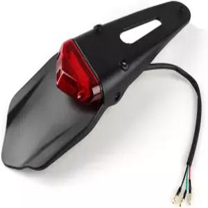 리어 머드가드 LED 브레이크 테일 라이트 턴 시그널 러닝 램프 번호판 맞춤형 오프로드 크로스 더트 바이크