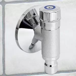 수드림 세탁기 슬림 도꼭지 2863 세탁실 납작전수도꼭지 도밸브 납작전 슬림전 급호스 기도 연결 기전