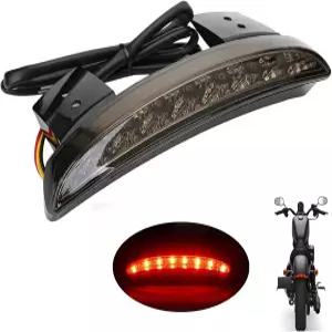 ANKIA 5와이어 모터사이클 컷드 리어 펜더 엣지 LED 브레이크 번호판 테일 라이트 스톱 주행등 회전 신호