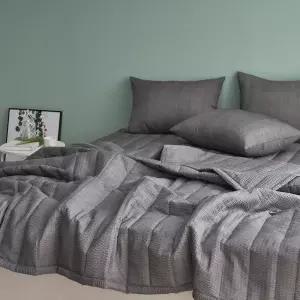 더크린 윈디 시어서커 홑이불 Q그레이 단품세트 여름침구 호텔 콩기성좋은 단이