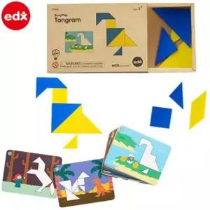 EDX 비지플레이 칠교 퍼즐 탱그램 23536 도형맞추기 놀이 장난감 만들기