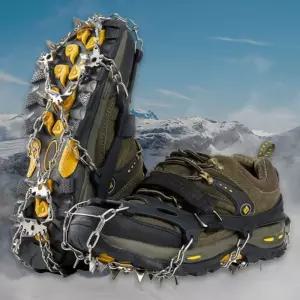 파워 24핀 스파이크 체인형 아이젠 고정밴드 255-275mm등산화 겨울안전용품 장비 미끄럼방지 눈길 산행 빙